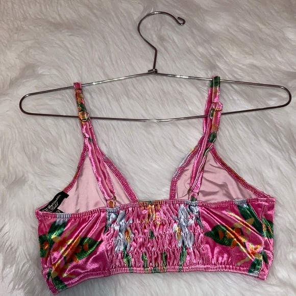 WILDFOX Intimates White Label Velvet Bralette - Picture 4 of 7